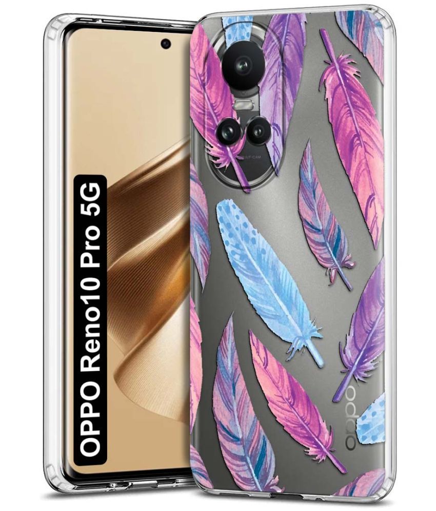     			NBOX - Multicolor Printed Back Cover Silicon Compatible For Oppo Reno 10 Pro ( Pack of 1 )