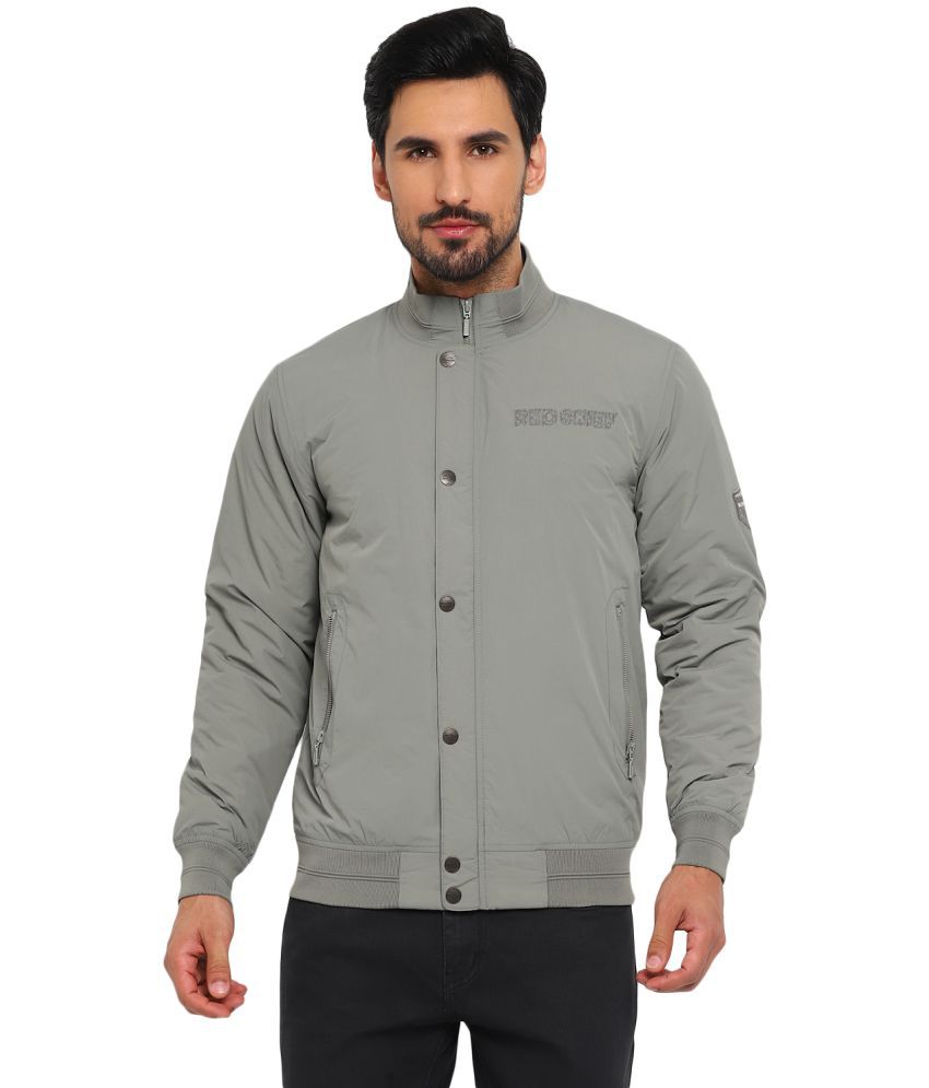     			Red Chief Polyester Men's Casual Jacket - Light Grey ( Pack of 1 )