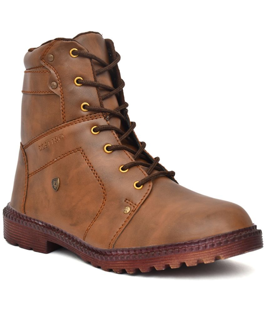     			SCETTRO - Brown Men's Casual Boots