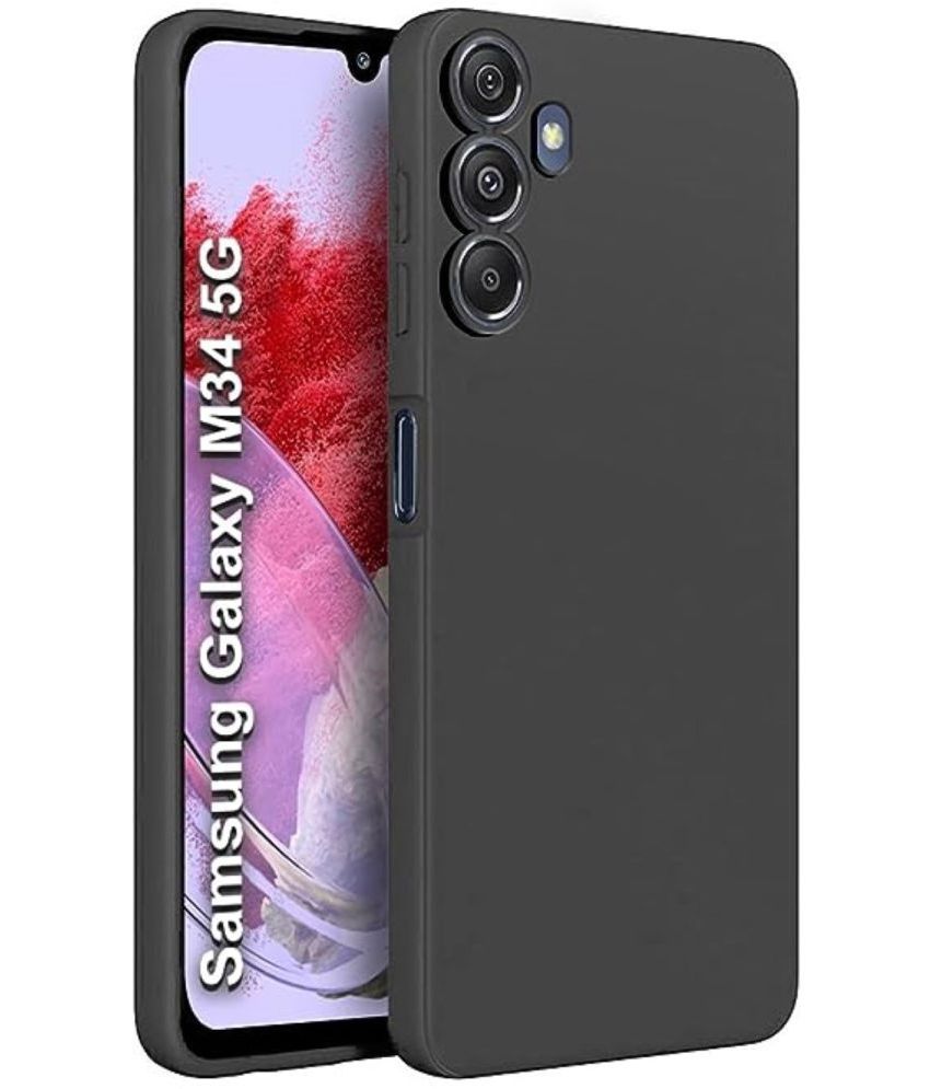     			Case Vault Covers - Silicon Soft cases Compatible For Silicon Galaxy M34 ( Pack of 1 )