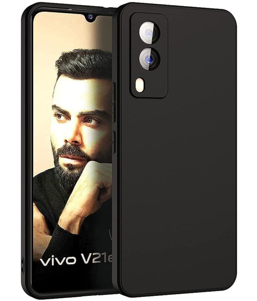     			Case Vault Covers - Silicon Soft cases Compatible For Silicon Vivo V21e 5G ( Pack of 1 )