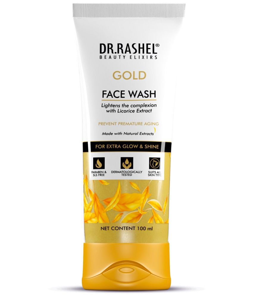     			DR.RASHEL Gold Face Wash Hydrating Dirt & Oil Remover For Brightening Skin (100ml).