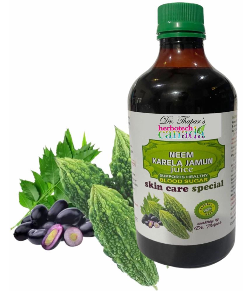     			Herbotech Canada Neem Karela Jamun Juice 450 ML, Promotes Healthy SUGAR Levels | Good for Metabolic & Digestive Health | Ayurvedic Health Juice For Immunity Boosting