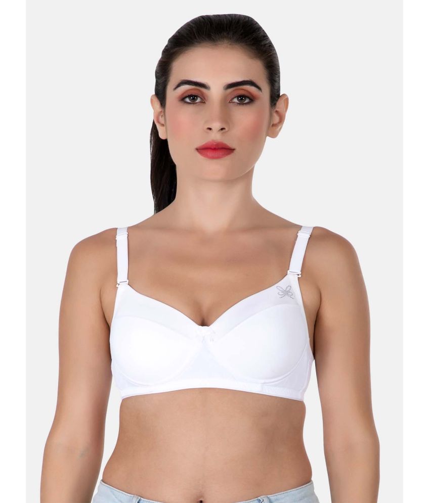     			LACYLUXE - White Nylon Lightly Padded Women's T-Shirt Bra ( Pack of 1 )