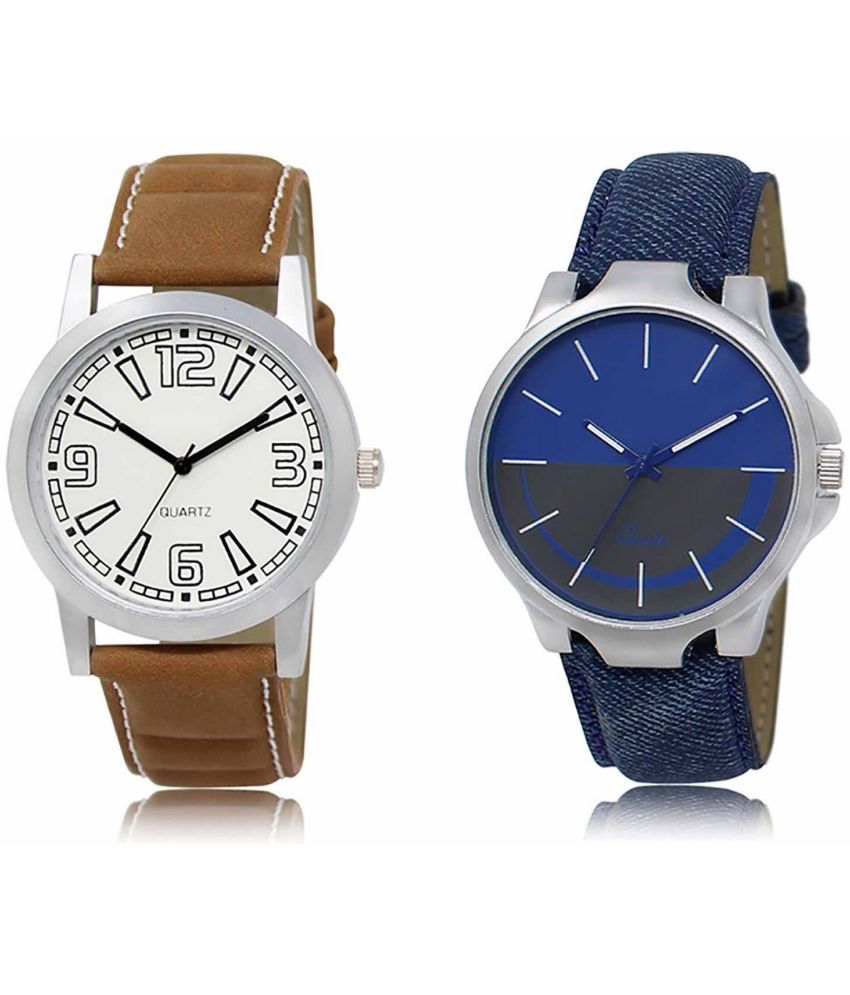     			Lorem - Analog Watch Watches Combo For Men and Boys ( Pack of 2 )