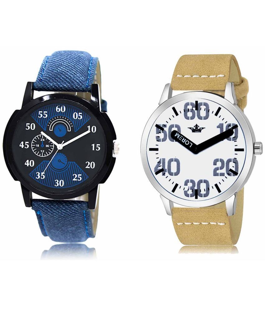     			Lorem - Analog Watch Watches Combo For Men and Boys ( Pack of 2 )