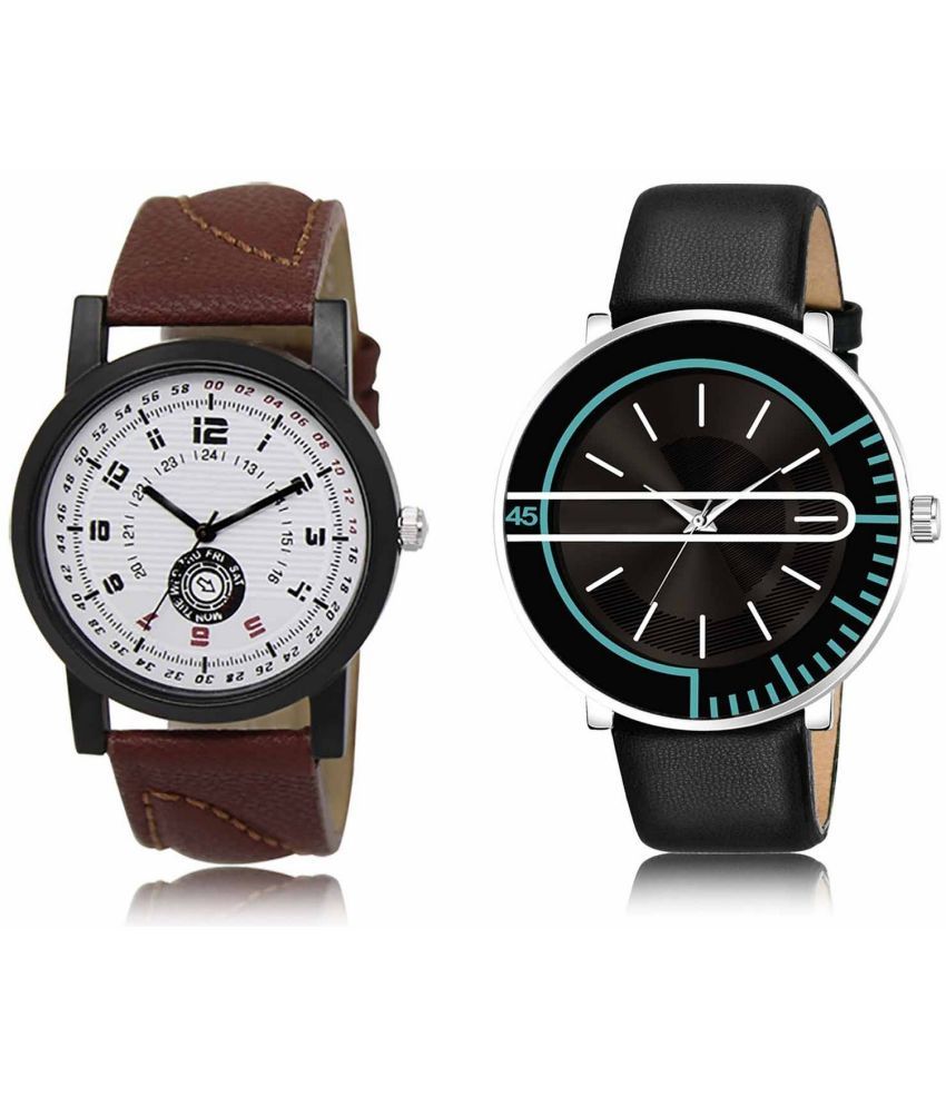     			Lorem - Analog Watch Watches Combo For Men and Boys ( Pack of 2 )