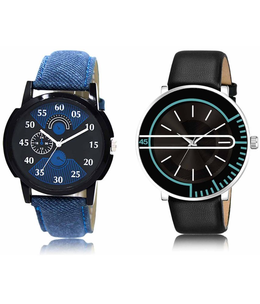     			Lorem - Analog Watch Watches Combo For Men and Boys ( Pack of 2 )