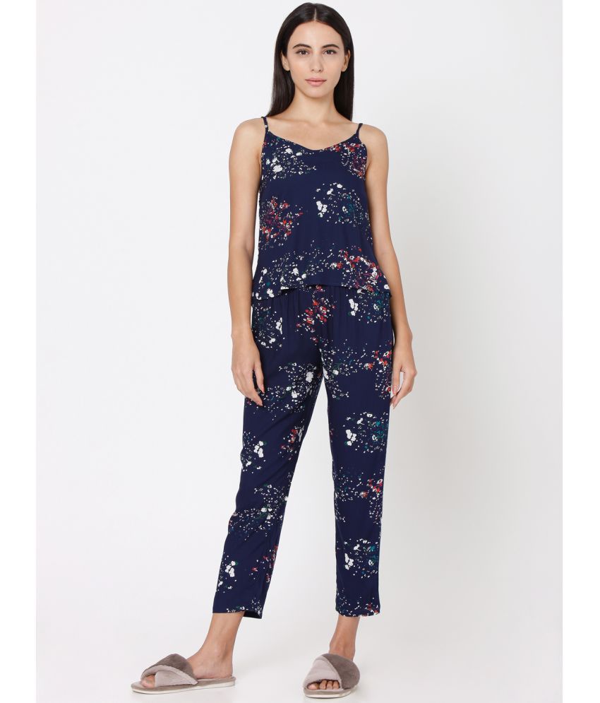     			Smarty Pants - Blue Cotton Women's Nightwear Nightsuit Sets ( Pack of 1 )