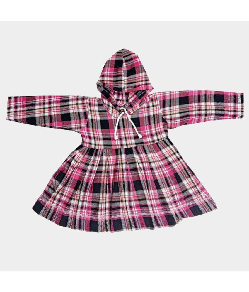     			harshvardhanmart.com - Purple Fleece Baby Girl Frock ( Pack of 1 )