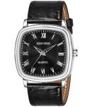 LOUIS DEVIN - Black Leather Analog Men's Watch