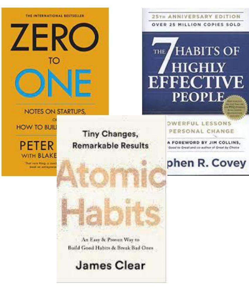     			Atomic Habits + Zero To One + The 7 Habits Of Highly Effective People