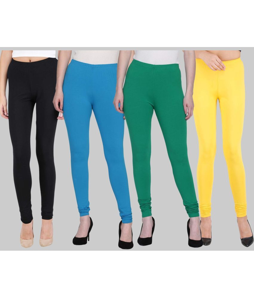     			FnMe - Multicolor Lycra Women's Leggings ( Pack of 4 )