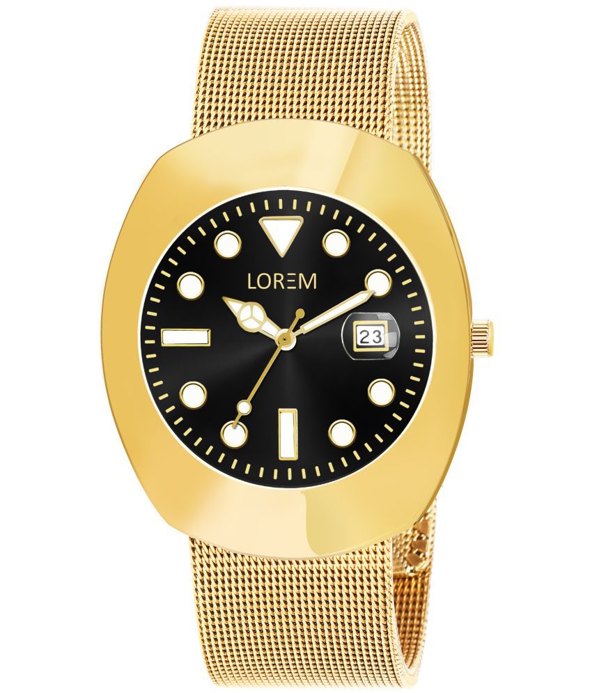     			Lorem - Gold Stainless Steel Analog Men's Watch
