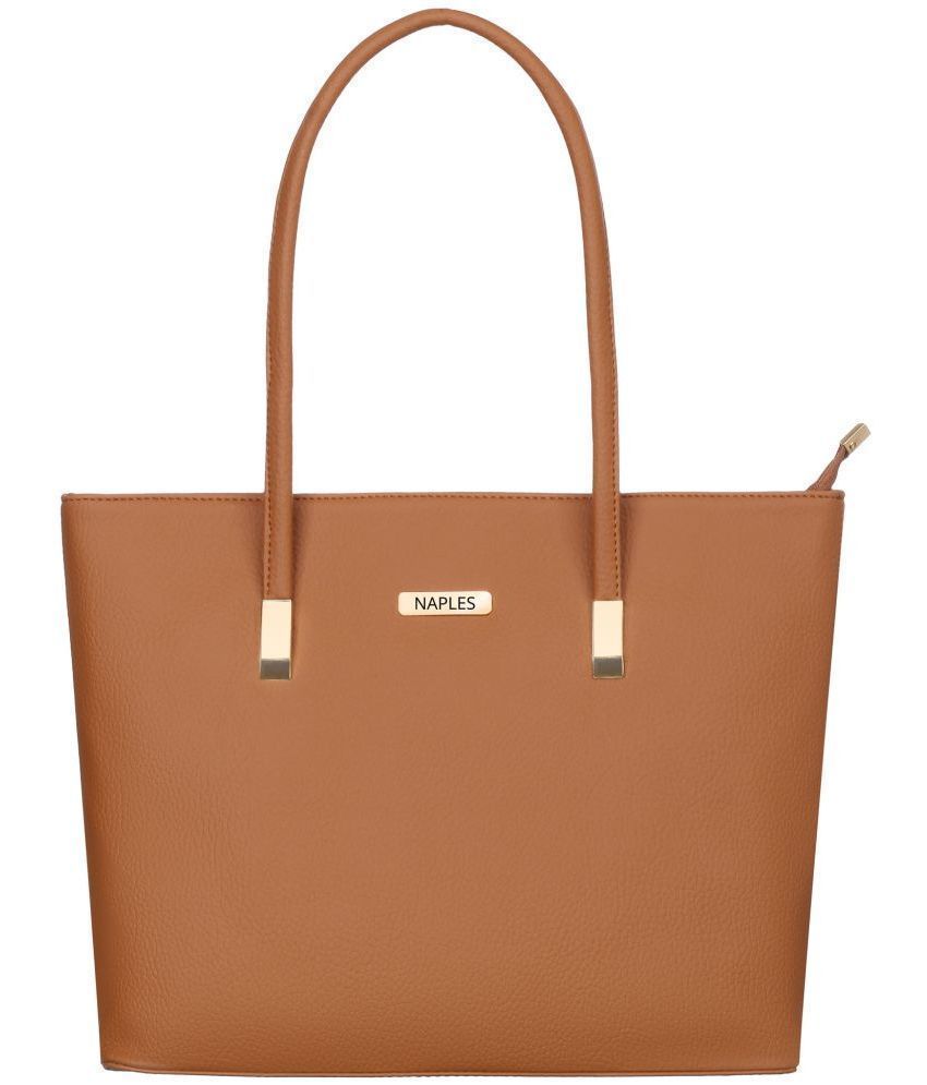     			Naples - Brown PU Shoulder Bag