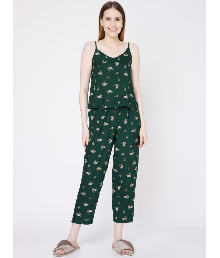     			Smarty Pants - Green Cotton Women's Nightwear Nightsuit Sets ( Pack of 1 )