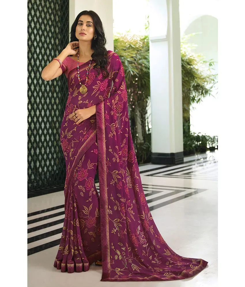 Maroon woven art silk saree with blouse - MARUTI - 2378507