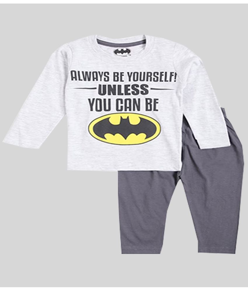     			Eteenz - Gray Cotton Blend Baby Boy T-Shirt & Pyjama Set ( Pack of 1 )