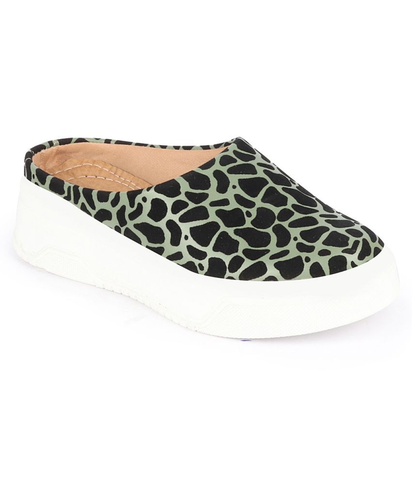     			Fausto - Olive Women's Slip On