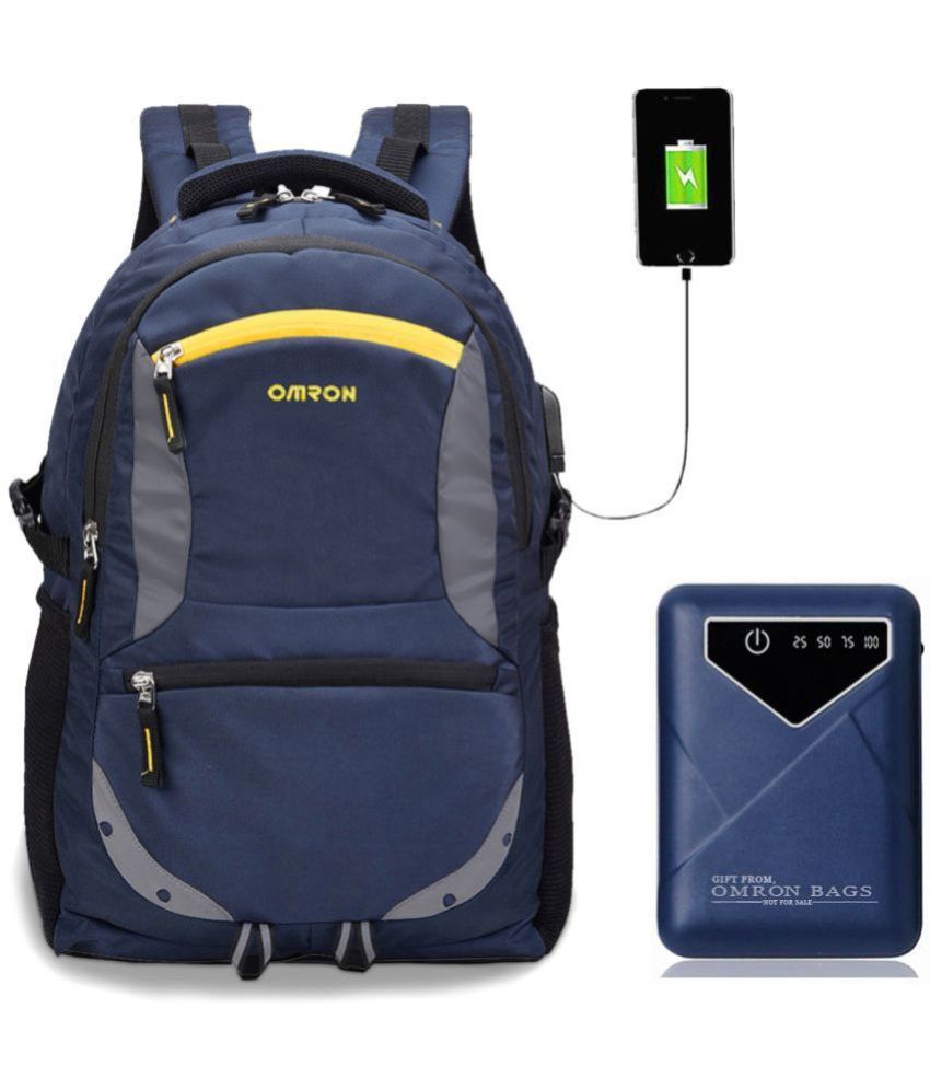     			OMRON BAGS 35 Ltrs Blue Laptop Bags