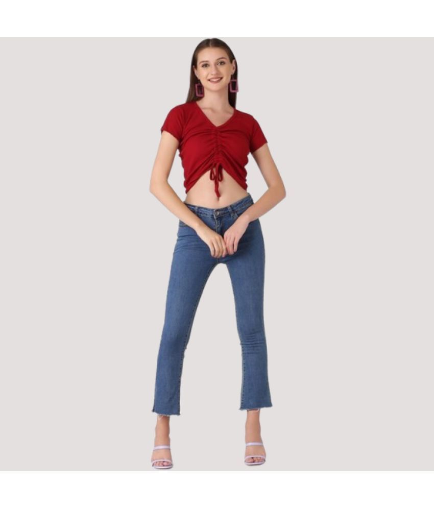     			PPTHEFASHIONHUB - Maroon Cotton Women's Regular Top ( Pack of 1 )