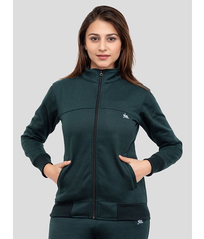     			YHA Fleece Women's Zippered Sweatshirt ( Green )