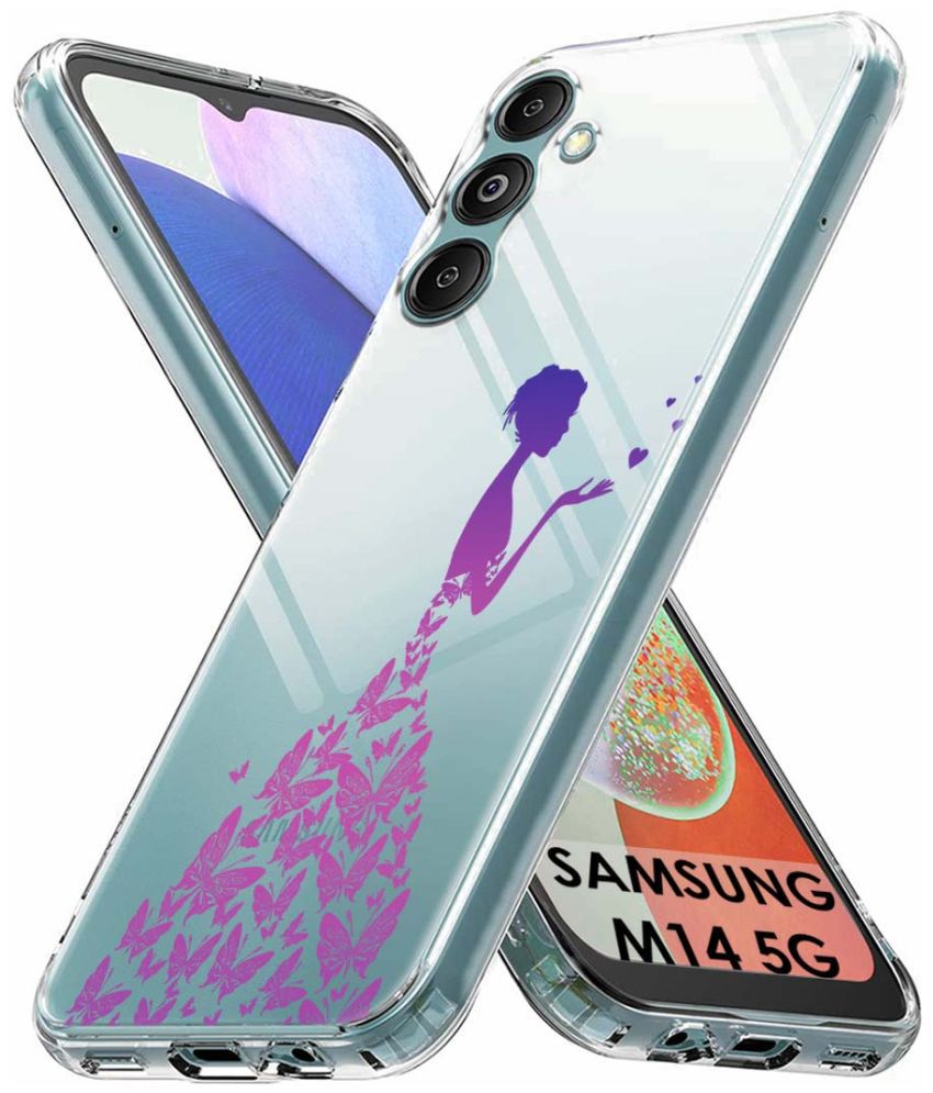     			NBOX - Multicolor Printed Back Cover Silicon Compatible For Samsung Galaxy M14 5G ( Pack of 1 )
