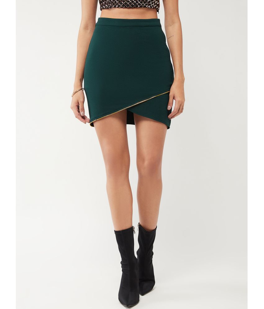     			Zima Leto - Green Polyester Women's A-Line Skirt ( Pack of 1 )