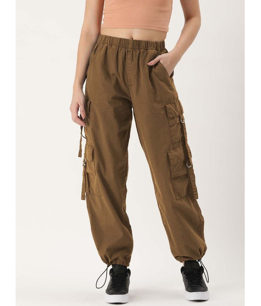     			Bene Kleed - Brown Cotton Loose Women's Cargo Pants ( Pack of 1 )