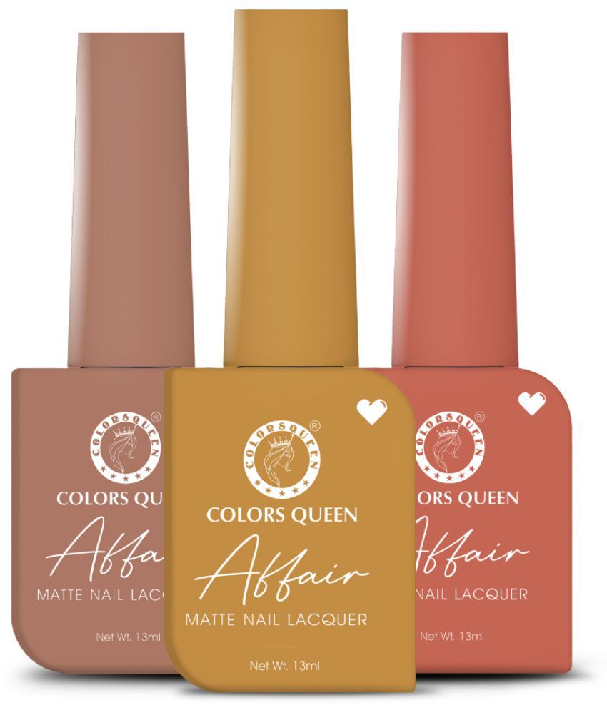     			Colors Queen - Multi Nail Polish ( Pack of 3 )