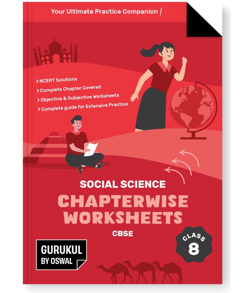     			Gurukul Social Science Chapterwise Worksheets for CBSE Class 8 Exam 2024- NCERT Solutions, Objective & Subjective Questions, Latest Syllabus Covered