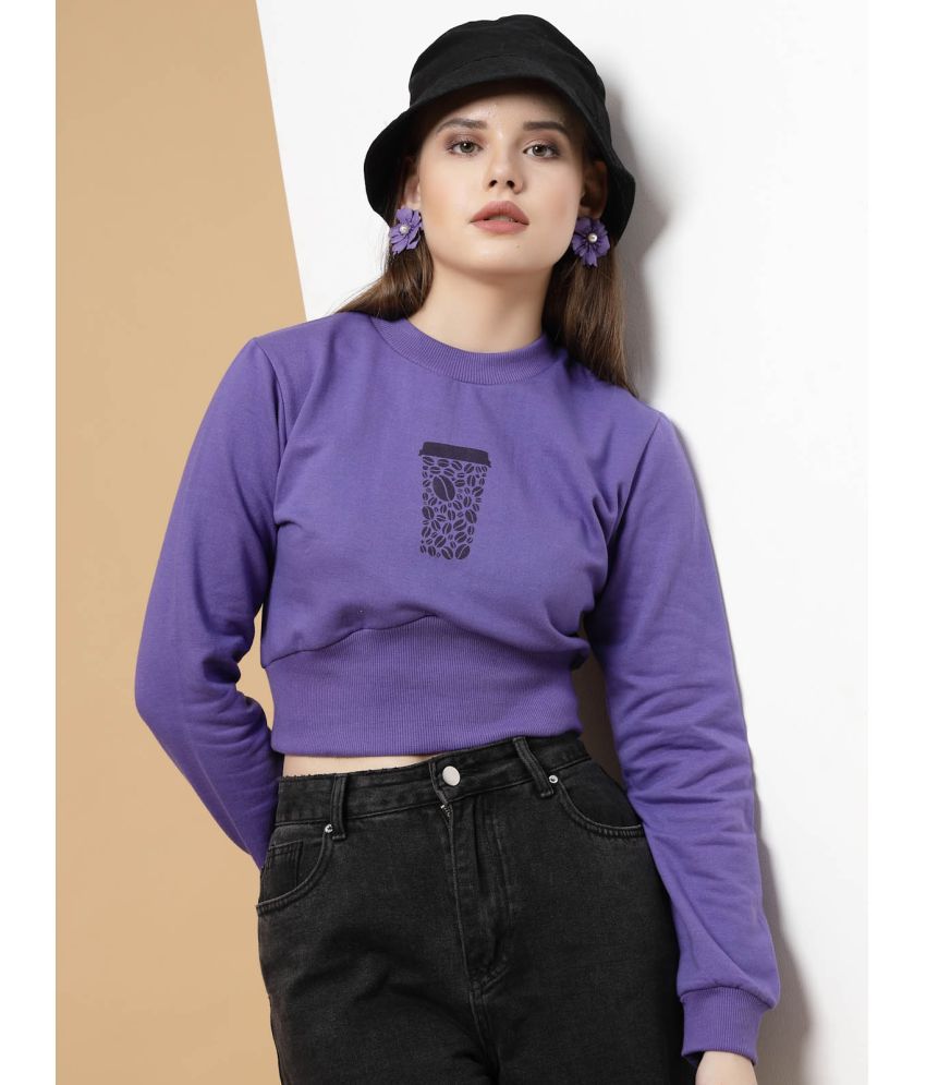     			Rigo Fleece Women's Non Hooded Sweatshirt ( Purple )