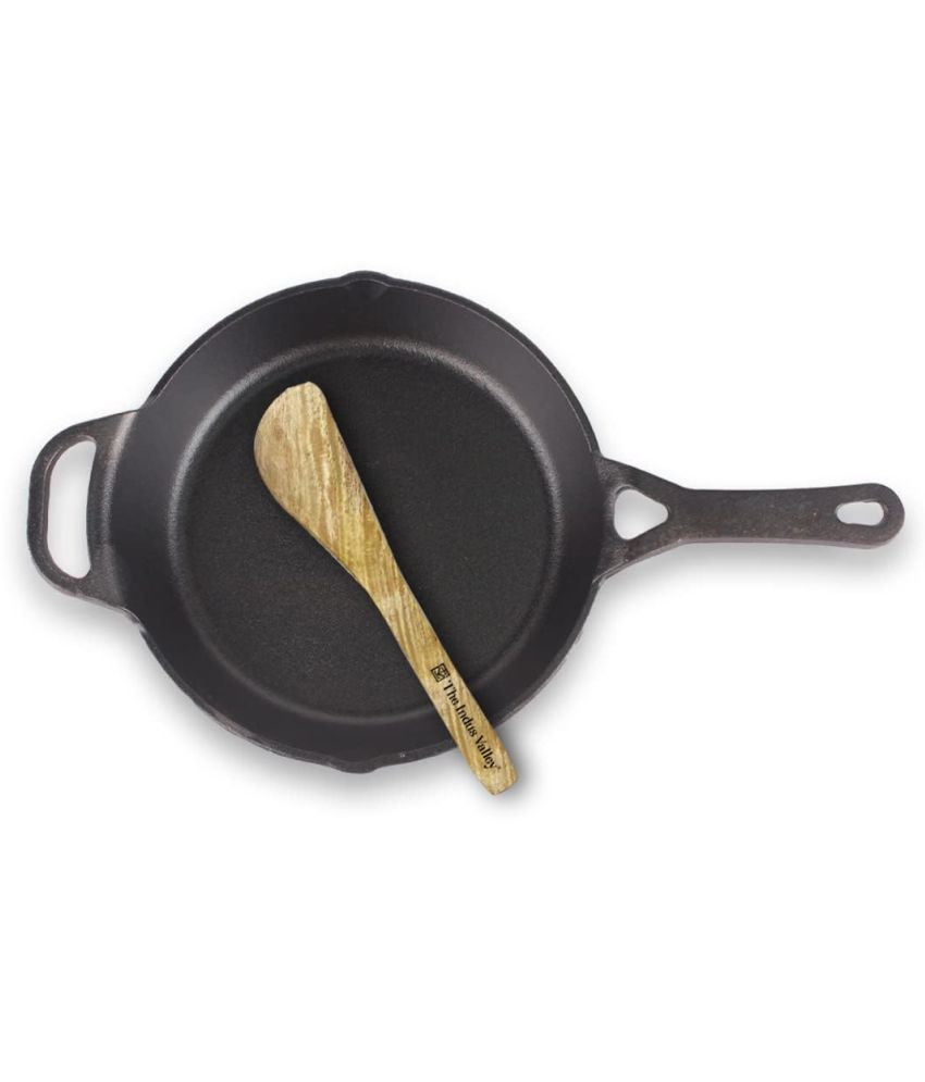     			The Indus Valley - Fry Pan with Flip Cast Iron No Coating Pan Set 1800 ml ( Pack of 2 )