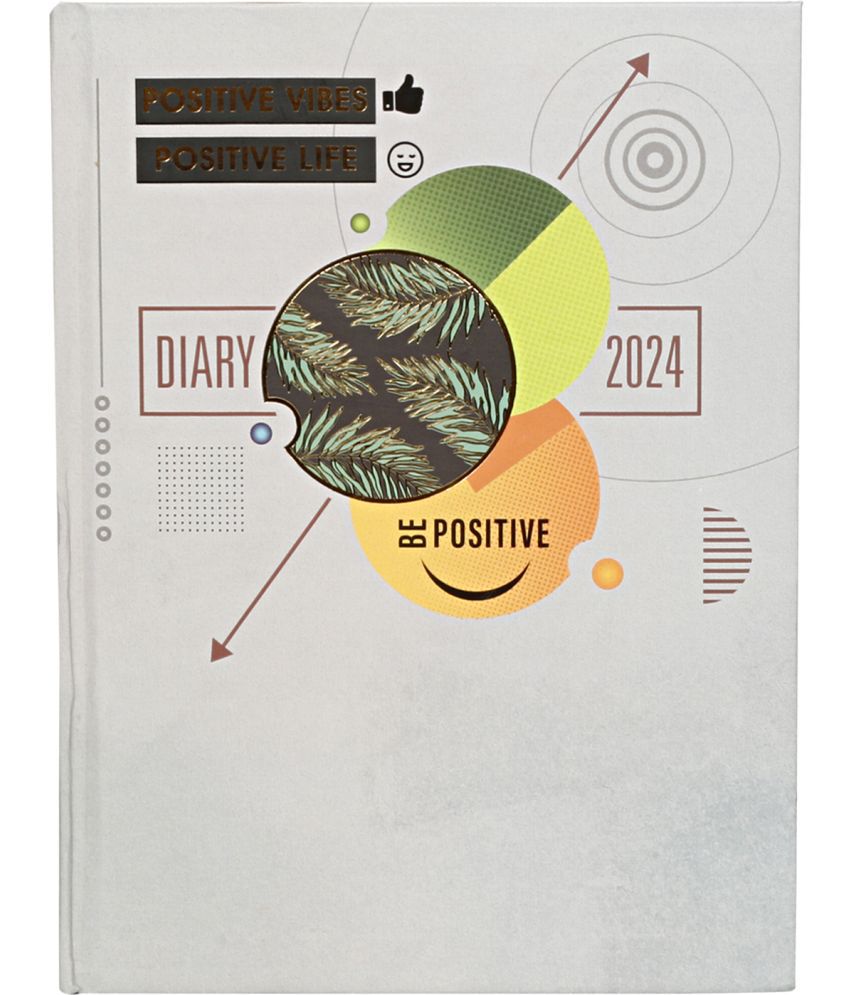     			Toss 2024 B5 Diary YES 330 Pages (Multicolor)AT-28 BE POSITIVE DIARY 2024
