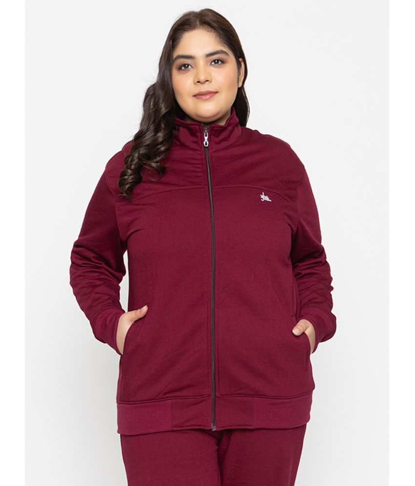     			YHA Fleece Women's Zippered Sweatshirt ( Maroon )