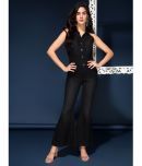 DRAPE AND DAZZLE - Black Denim Regular Fit Women's Jumpsuit ( Pack of 1 )