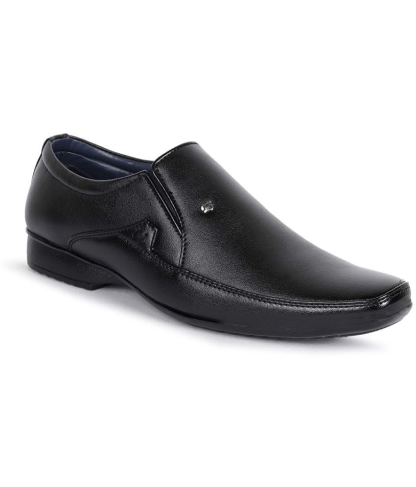     			Aadi - Black Men's Slip On Formal Shoes