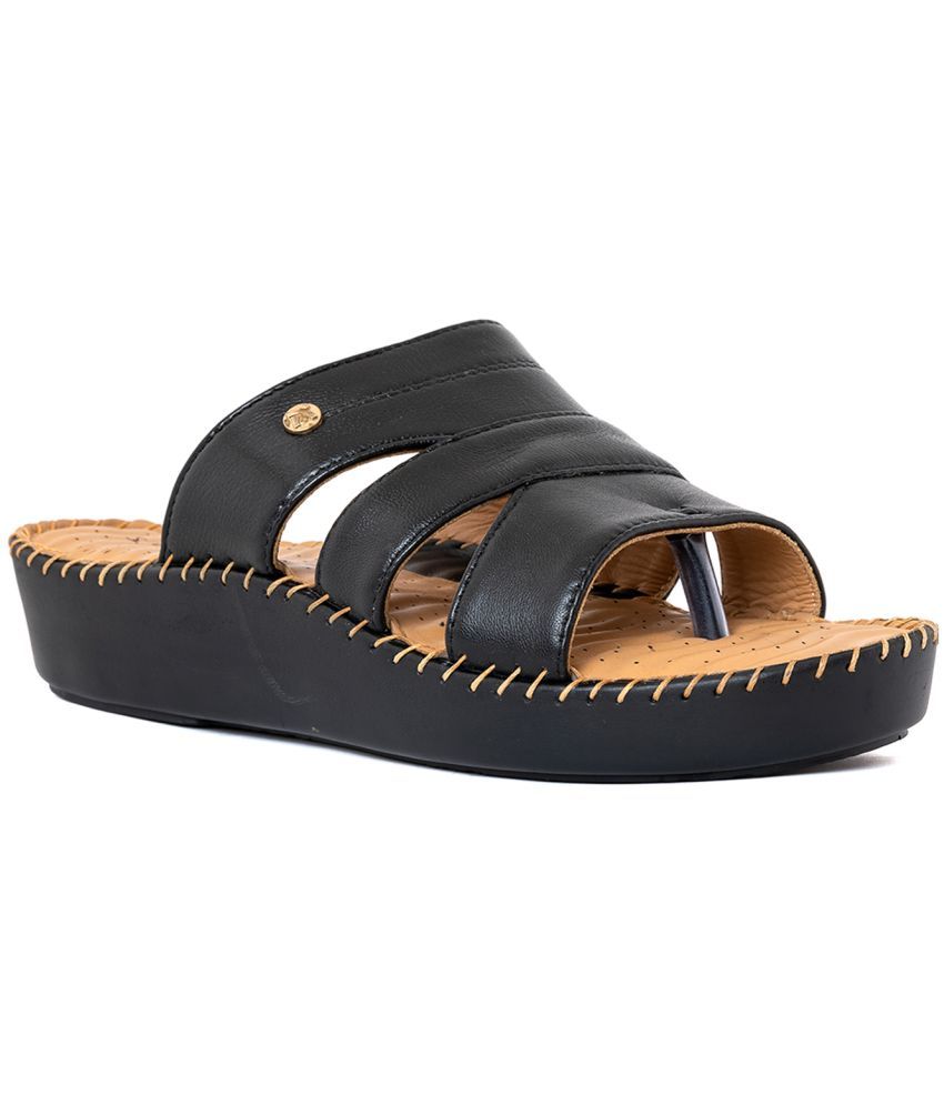     			KHADIM - Black Women's Slip On Heels