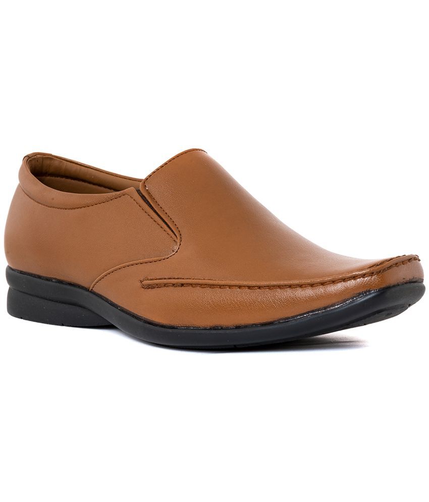     			KHADIM - Brown Men's Slip On Formal Shoes