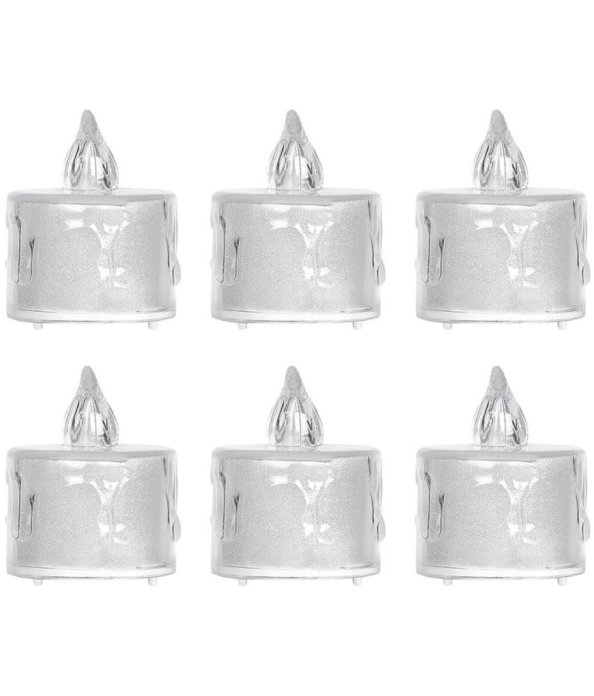     			TINUMS - Off White LED Tea Light Candle 5 cm ( Pack of 6 )