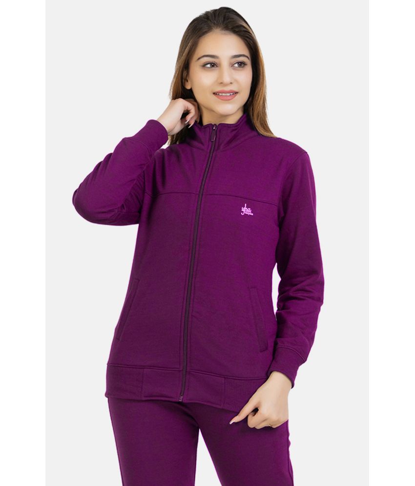     			YHA - Neon Purple Fleece Women's Jacket