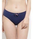 PrettyCat - Blue Polyester Solid Women's Bikini ( Pack of 1 )