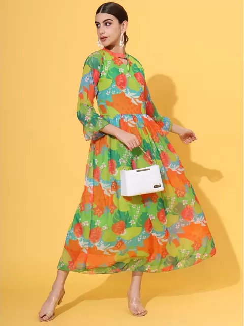 Buy Long Dresses Online Cheap India | Punjaban Designer Boutique