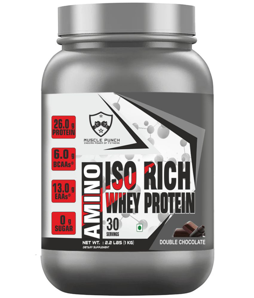     			Muscle Punch Iso Rich 100% Whey Protein 30 Servings 1 kg