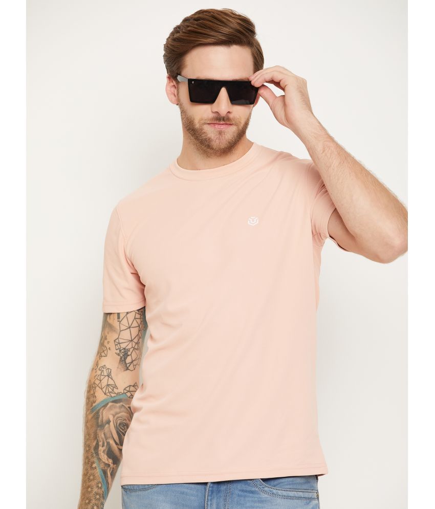     			UNIBERRY Cotton Blend Regular Fit Solid Half Sleeves Men's T-Shirt - Pink ( Pack of 1 )