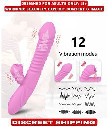 KAMAHOUSE PREMIUM QUALITY FULLY AUTOMATIC TELESCOPIC 360 DEGREE ROTATION 12 FREQUENCY VIBRATION HEATING VIBRATOR FOR WOMEN
