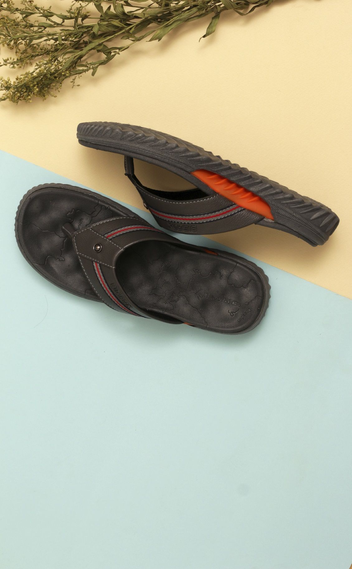     			Big Fox - Grey  Thong Flip Flop