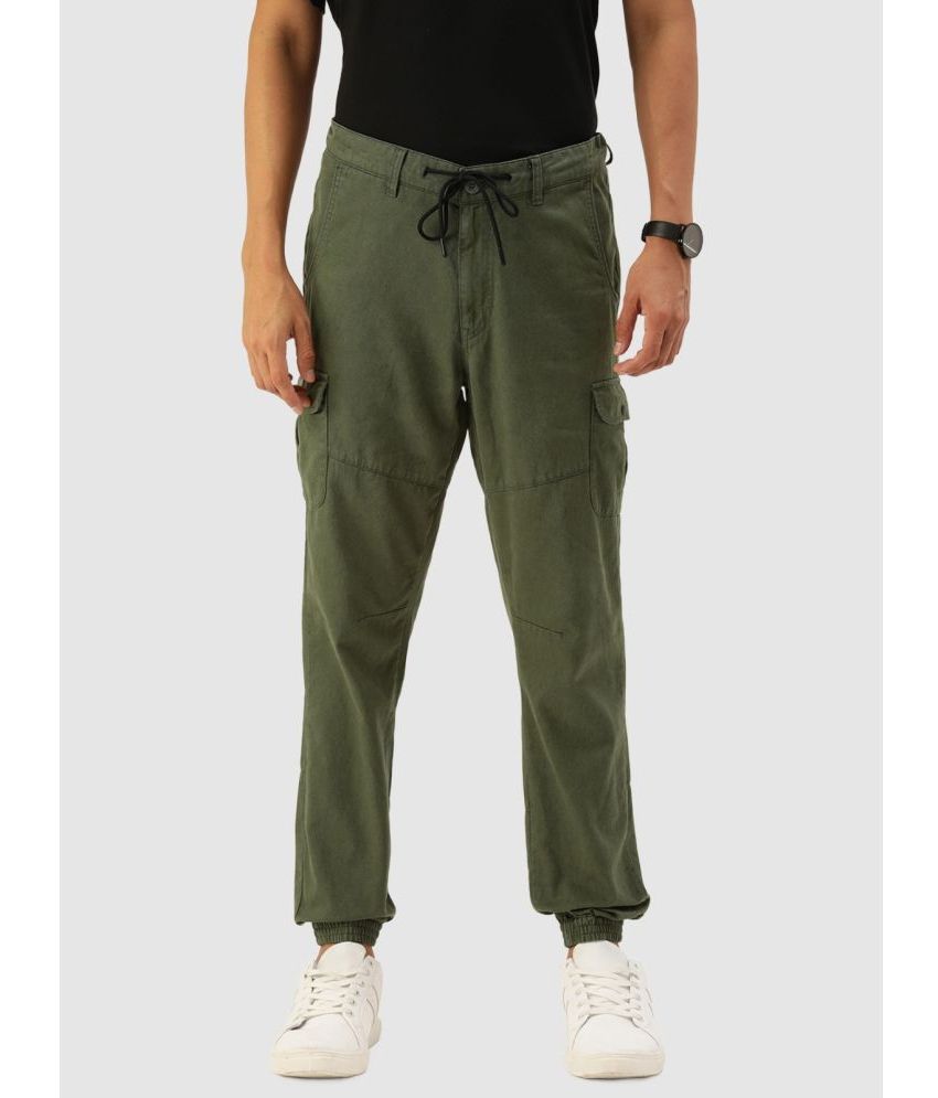     			IVOC Regular Flat Men's Cargos - Green ( Pack of 1 )