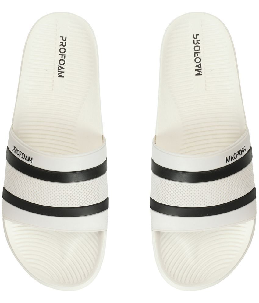     			Profoam - White Men's Slide Flip Flop