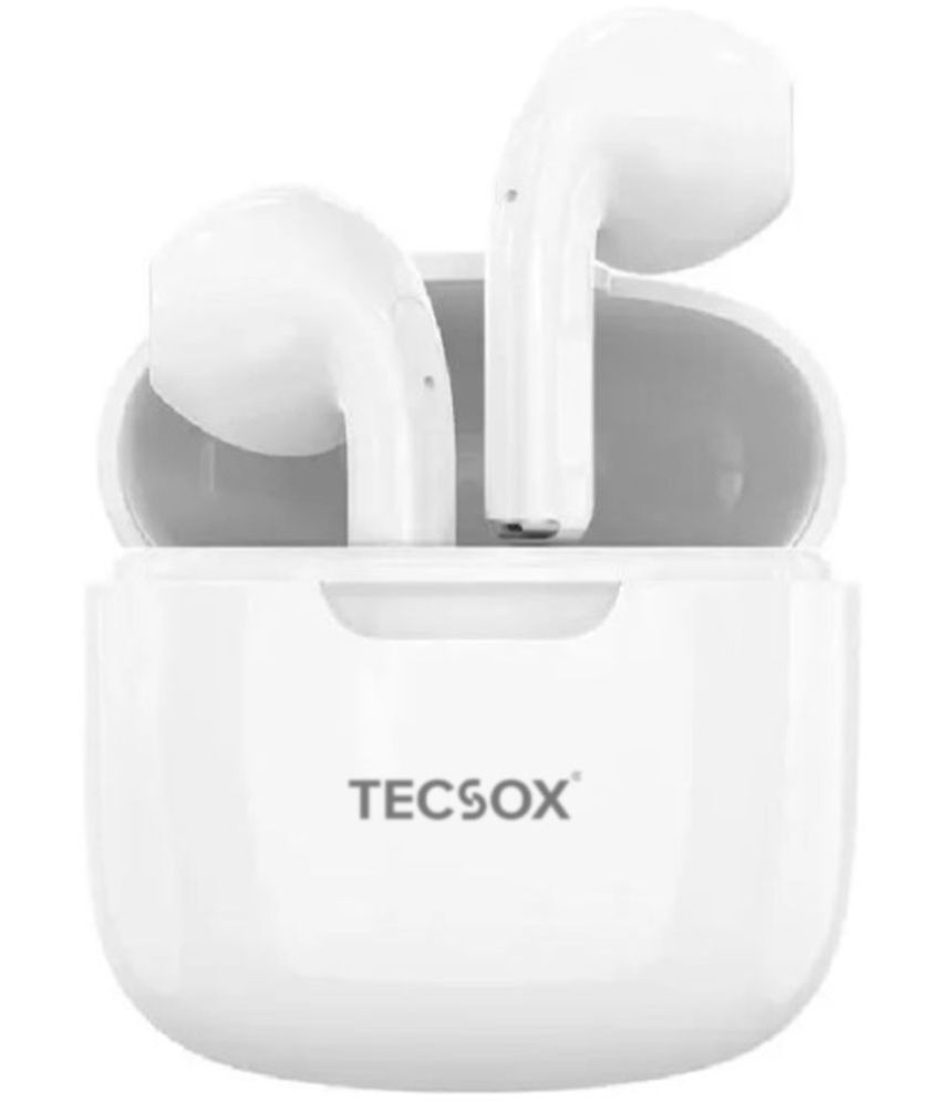    			Tecsox Nano Airbuds On Ear TWS White